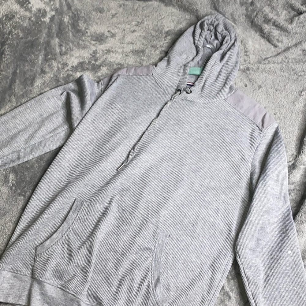 Grey thermal hoodie